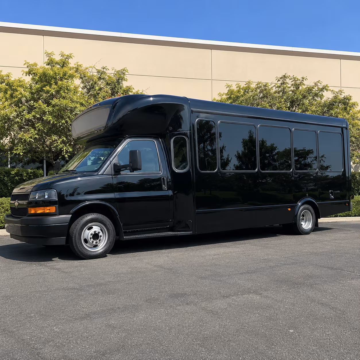 Passenger seating aboard a party bus rental serving Moreno Valley
