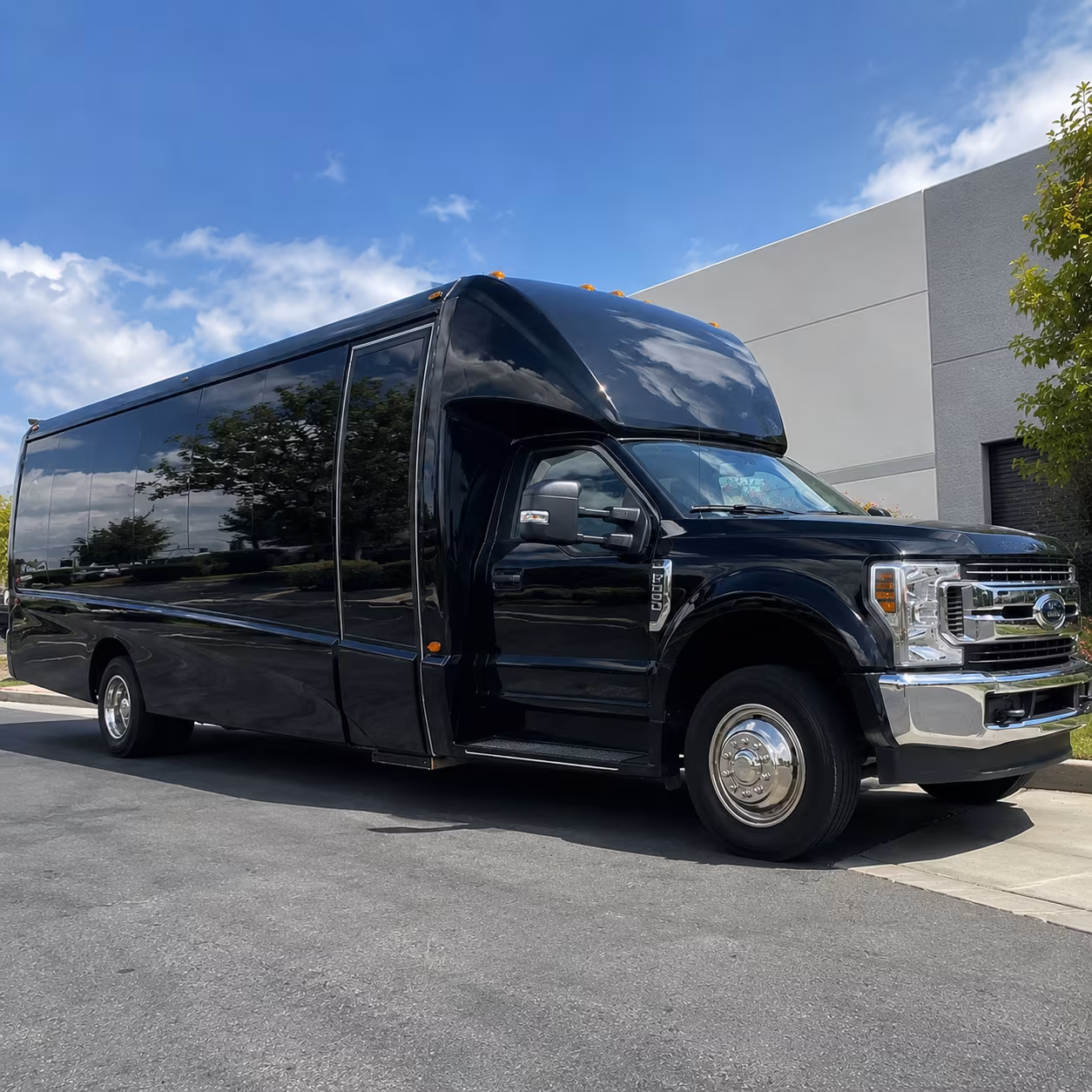 Moreno Valley Airport Shuttle & Transportation party bus exterior