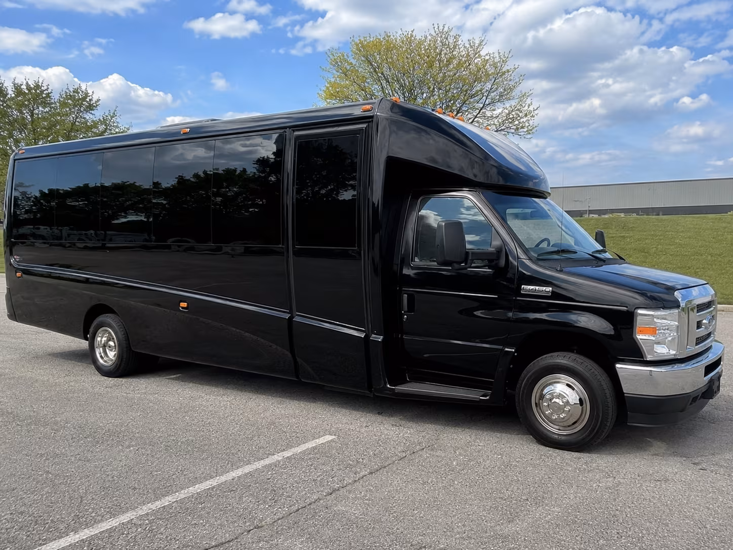 Moreno Valley Airport Shuttle & Transportation party bus exterior
