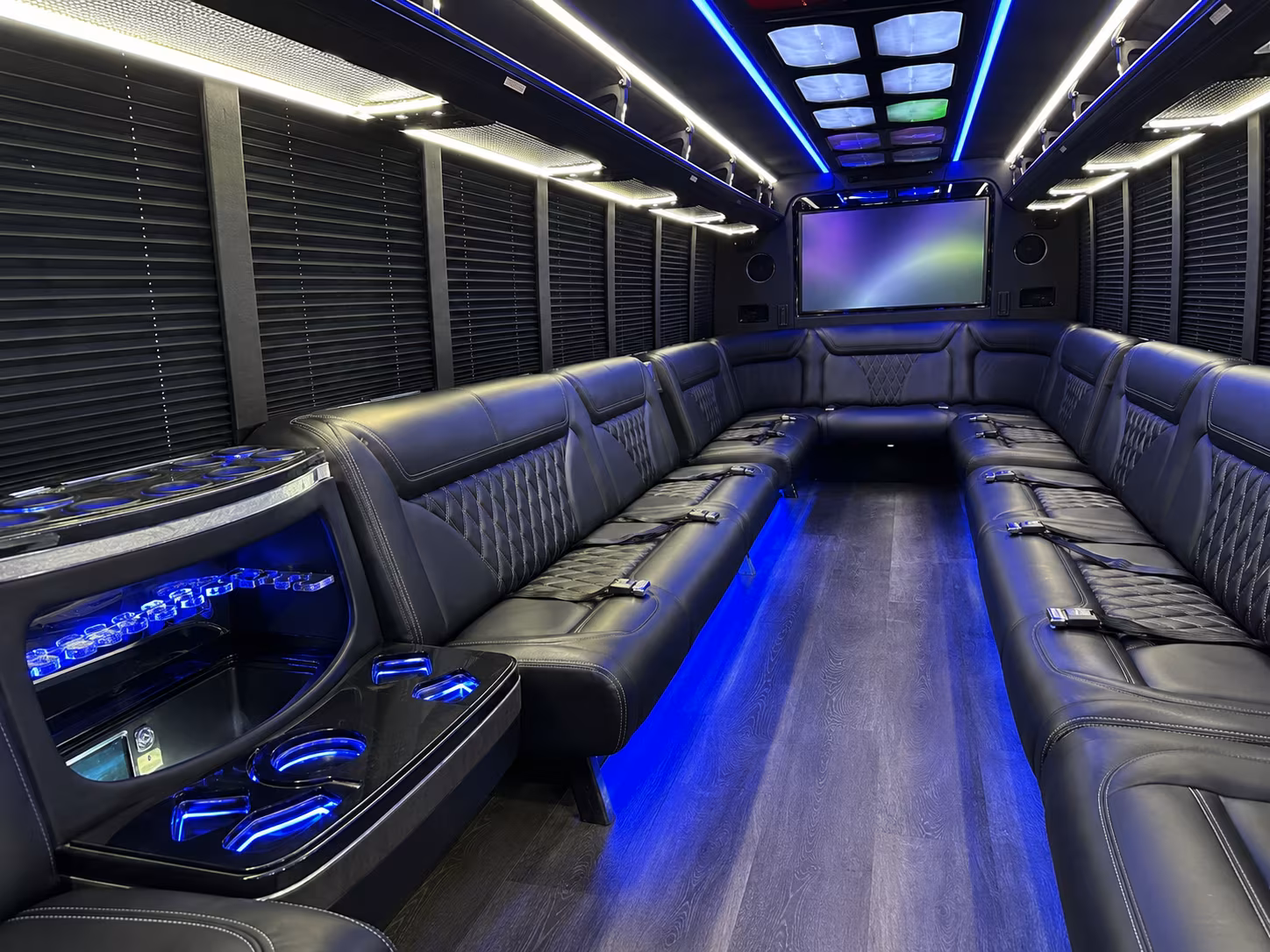 Moreno Valley Bachelor & Bachelorette Transportation party bus exterior