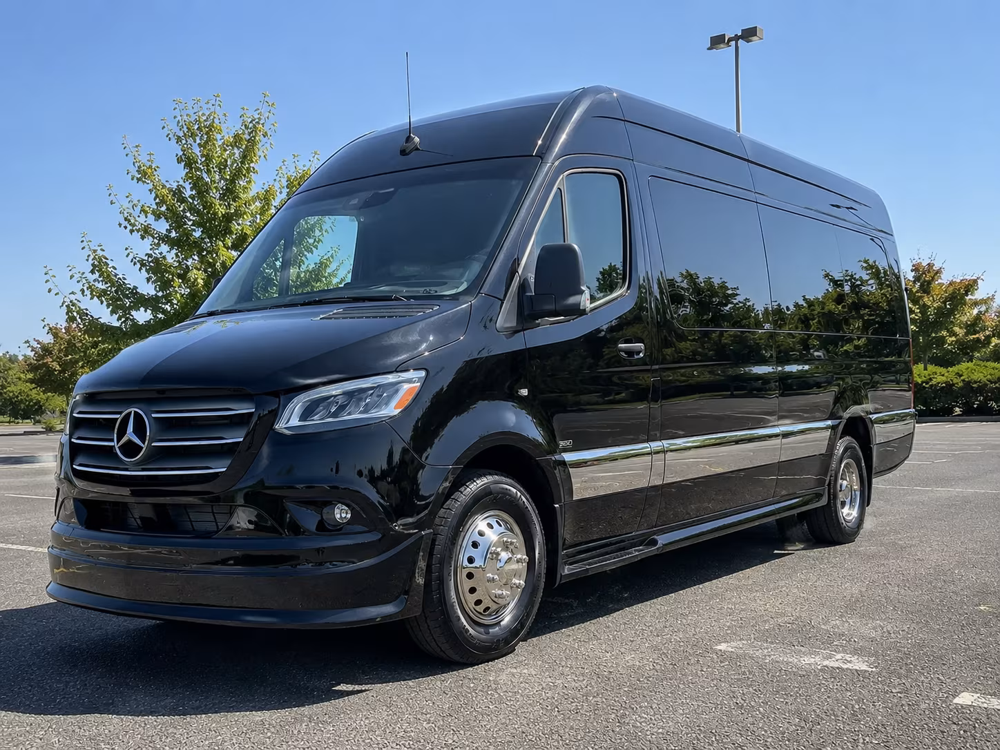 Moreno Valley Corporate Transportation party bus exterior