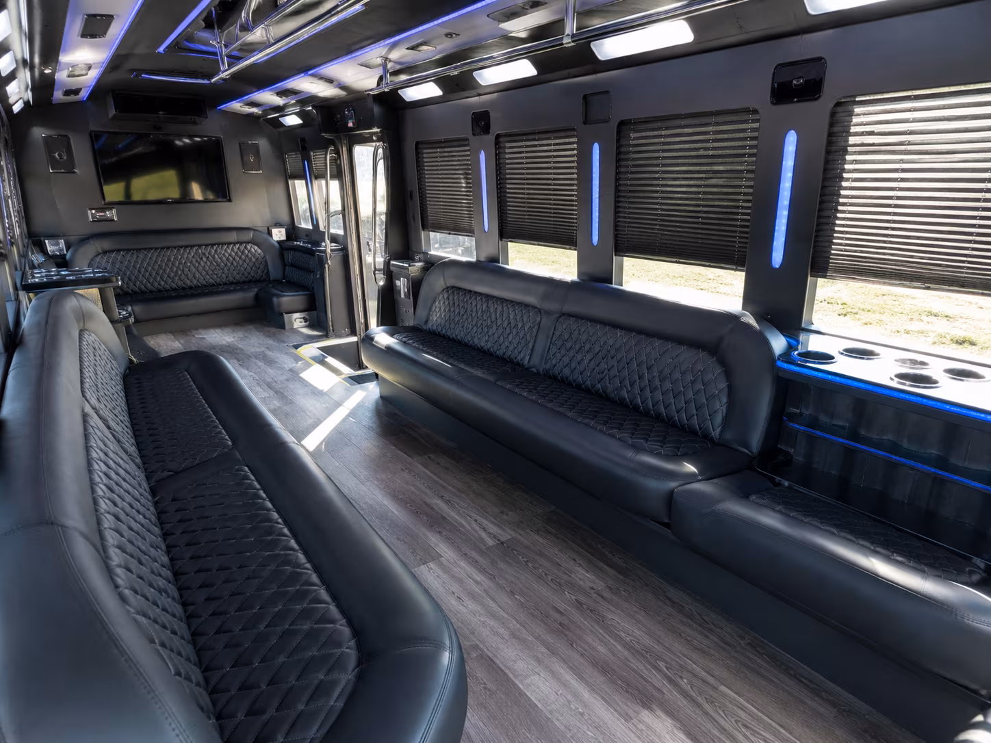 Moreno Valley Private Event Transportation party bus interior