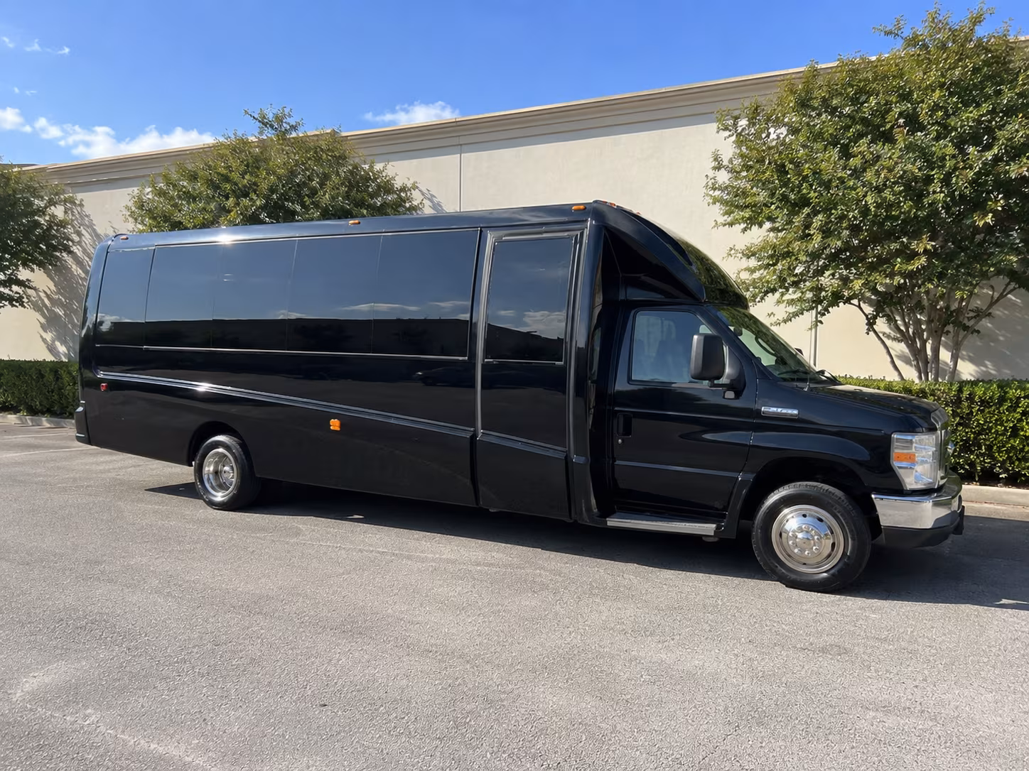 Moreno Valley Prom & Homecoming Transportation party bus exterior
