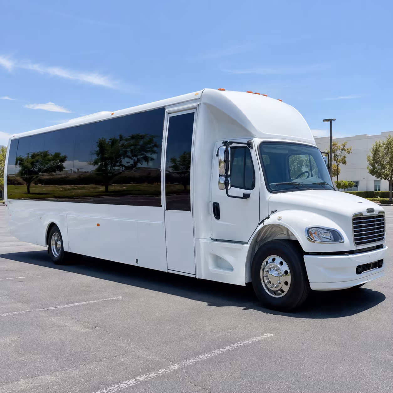 Moreno Valley Prom & Homecoming Transportation party bus exterior
