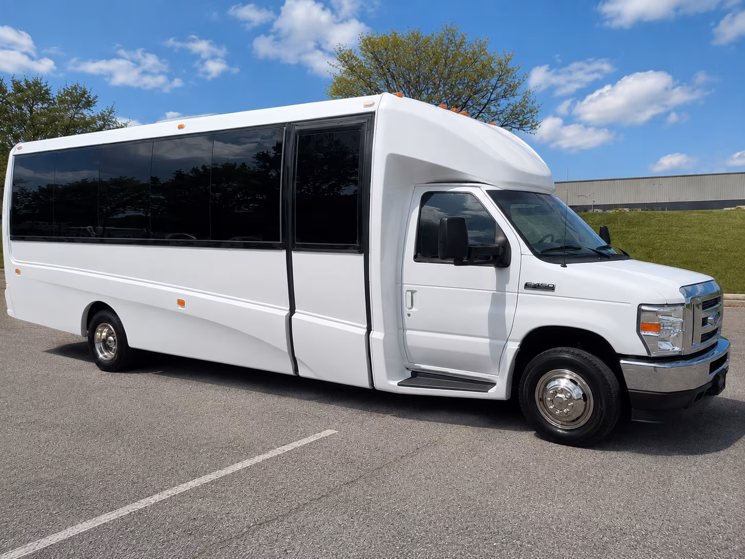 Moreno Valley School Event Transportation party bus exterior