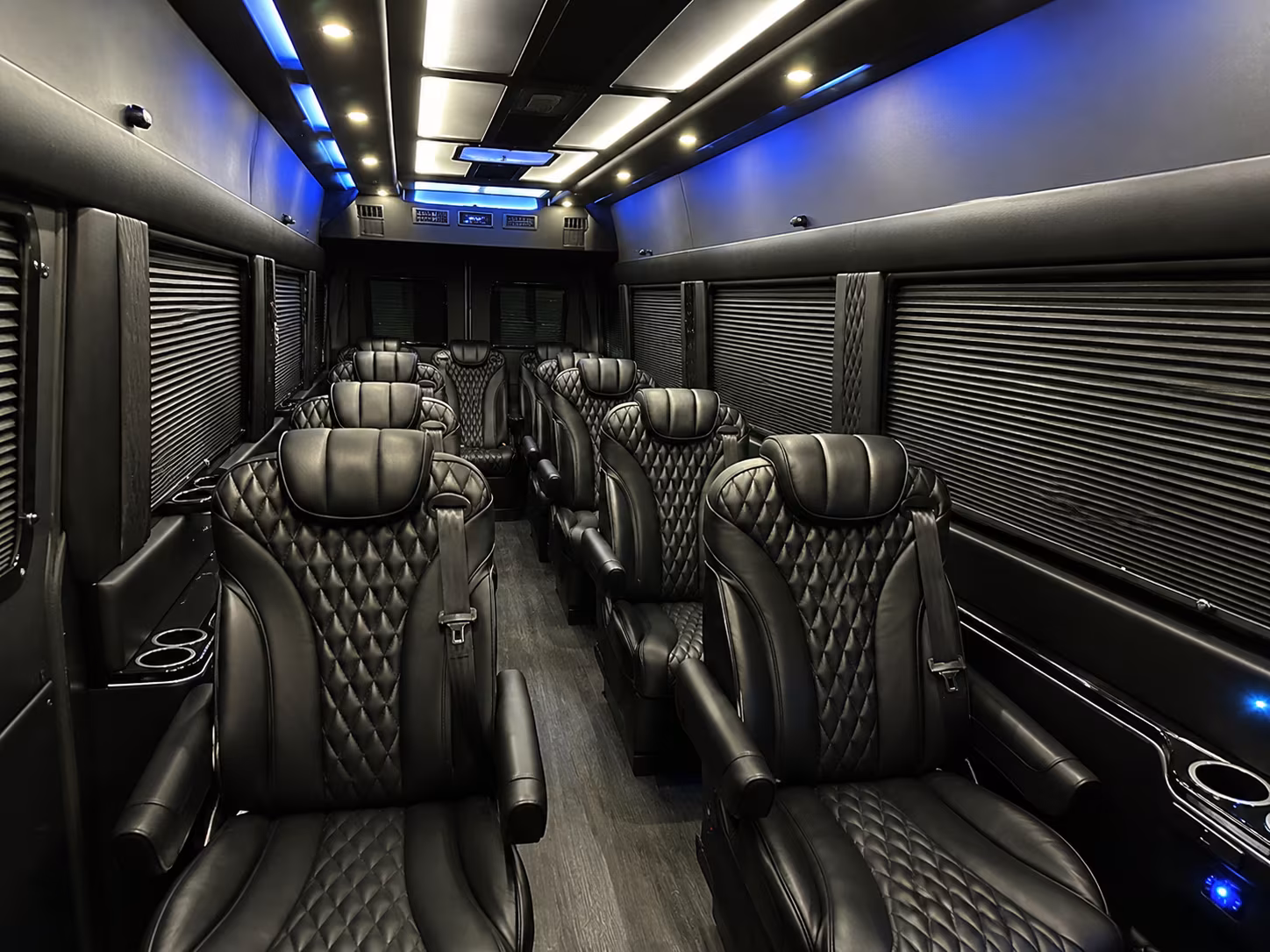 Moreno Valley School Event Transportation party bus exterior
