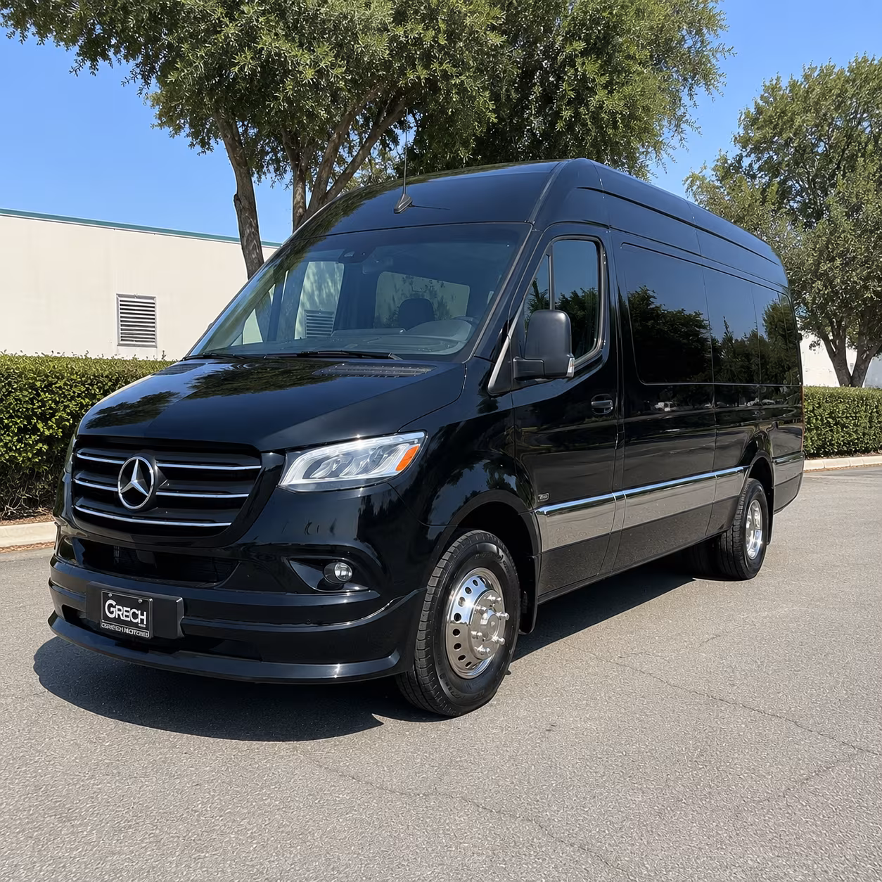 Moreno Valley School Event Transportation party bus exterior