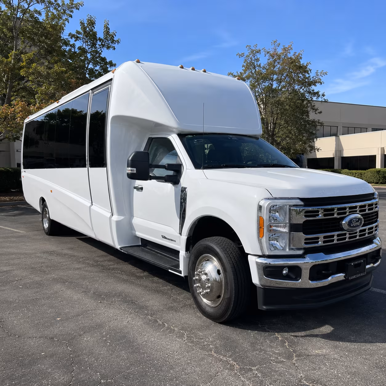 Moreno Valley School Event Transportation party bus exterior