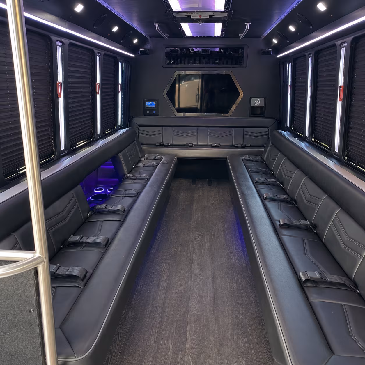 Moreno Valley Sporting Event Transportation party bus exterior