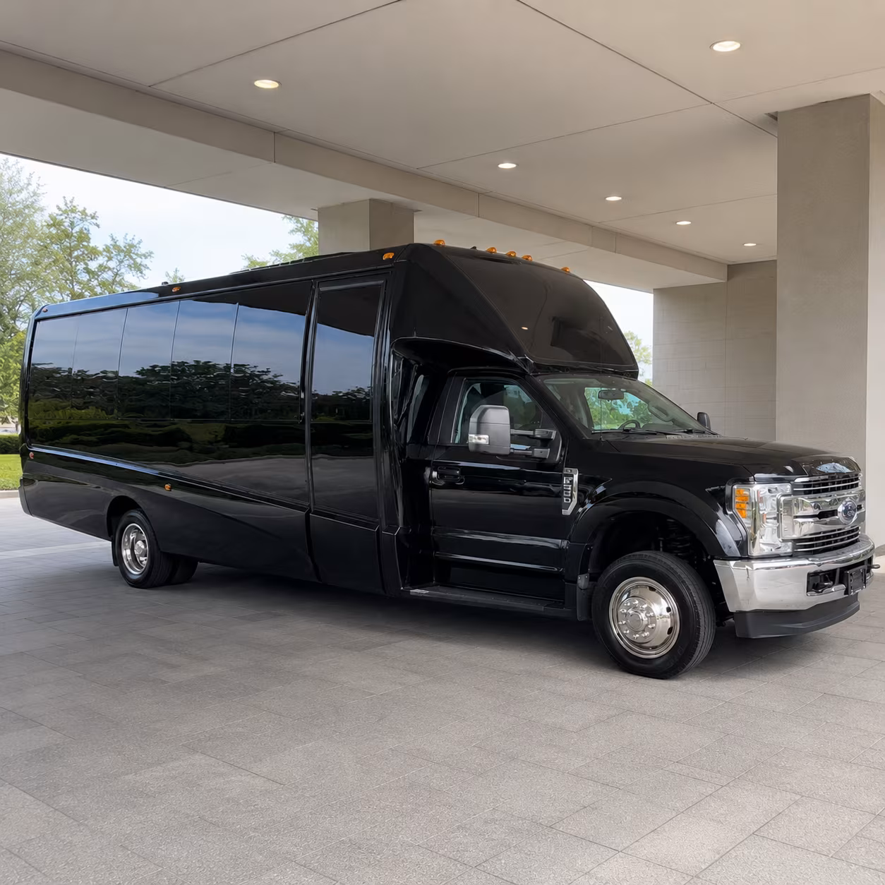 Moreno Valley Wedding Transportation party bus exterior