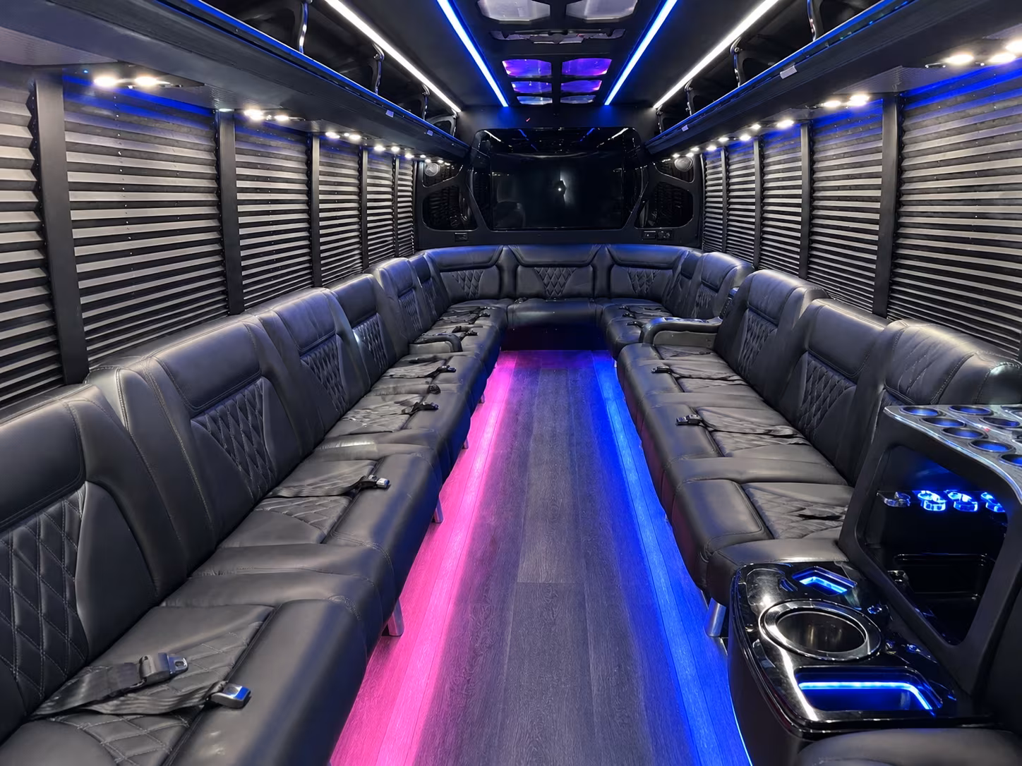 Moreno Valley Wedding Transportation party bus exterior