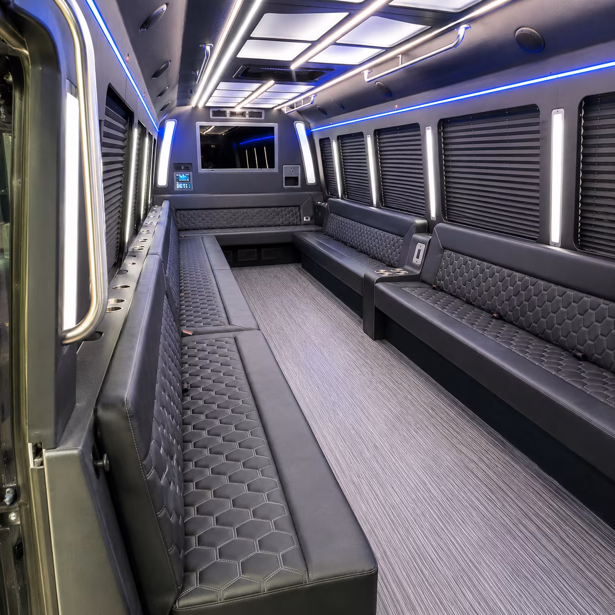 Moreno Valley Winery Tour & Pub Crawl Transportation party bus interior