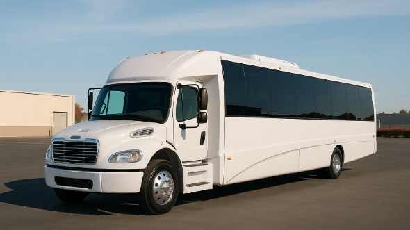 Exterior of Charter Bus Company Fontana's 20 Passenger Party Bus in Fontana