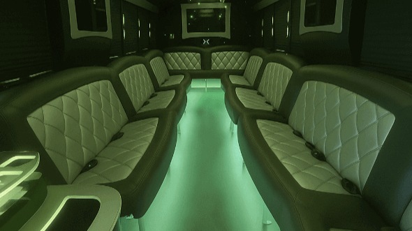Interior of Moreno Valley Party Bus Company's 20 Passenger Party Bus in Moreno Valley