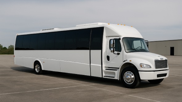 Exterior of Charter Bus Company Ontario's 20 Passenger Party Bus in Ontario