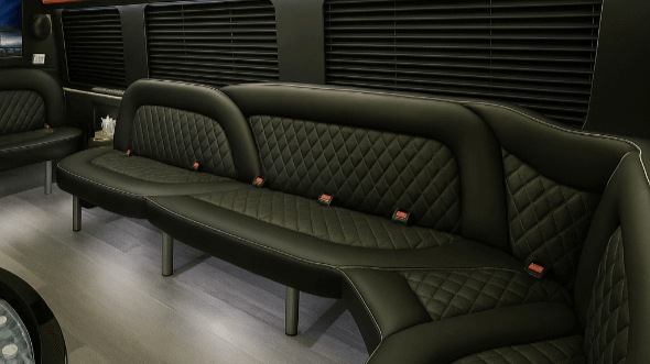 moreno valley 14 passenger sprinter limousine interior