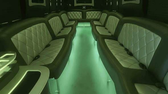 moreno valley 30 passenger party bus inside